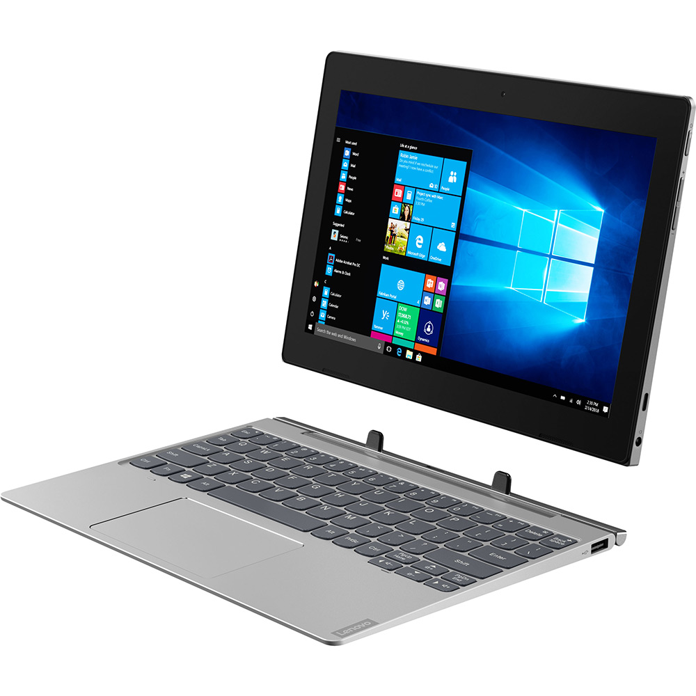 Ноутбук LENOVO D330 IdeaPad 10.1 HD N4000 4/64 WiFi Win10P Mineral Grey (81H300HYRA) Диагональ дисплея 10.1