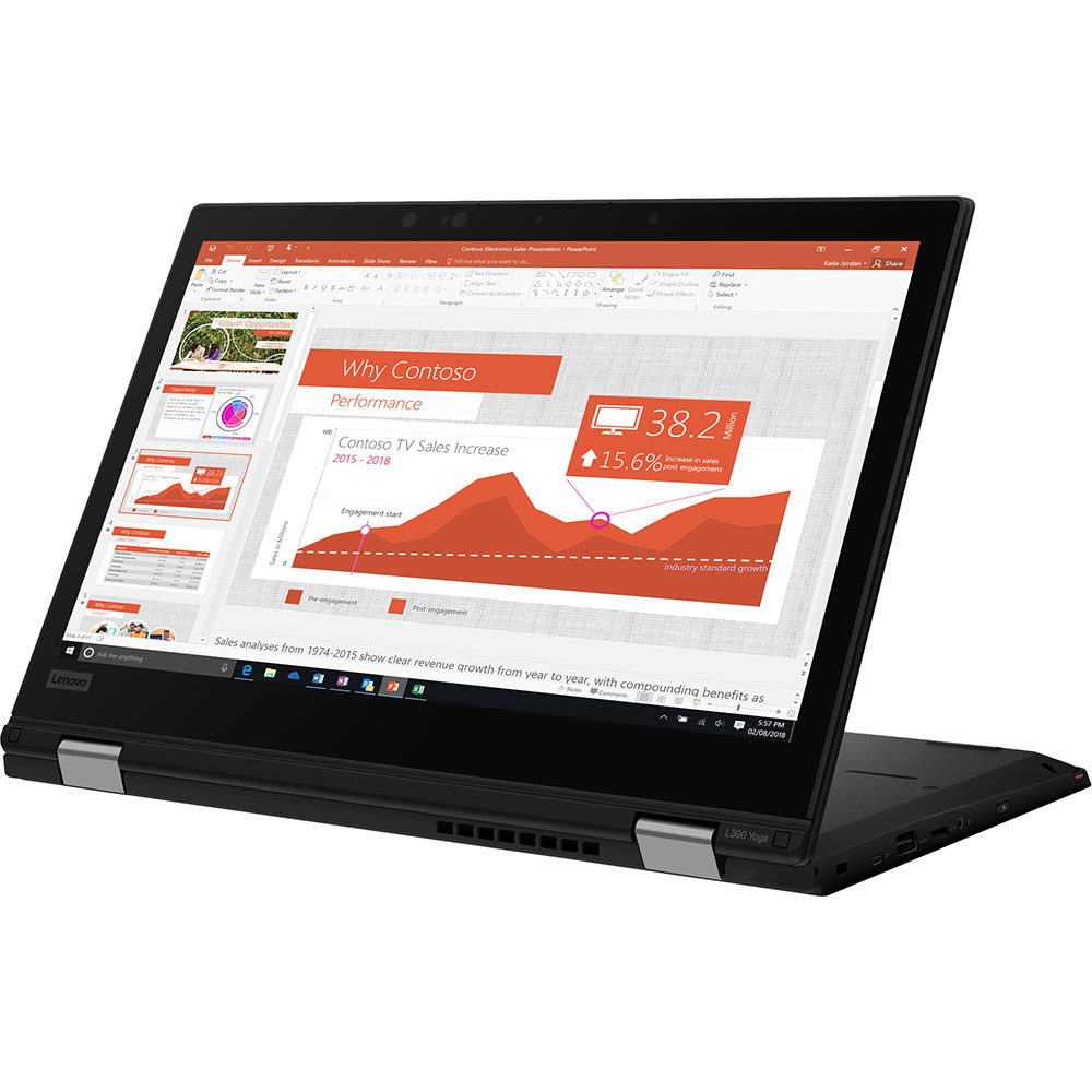 Ноутбук LENOVO ThinkPad L390 Yoga Black (20NT001MRT) Диагональ дисплея 13.3