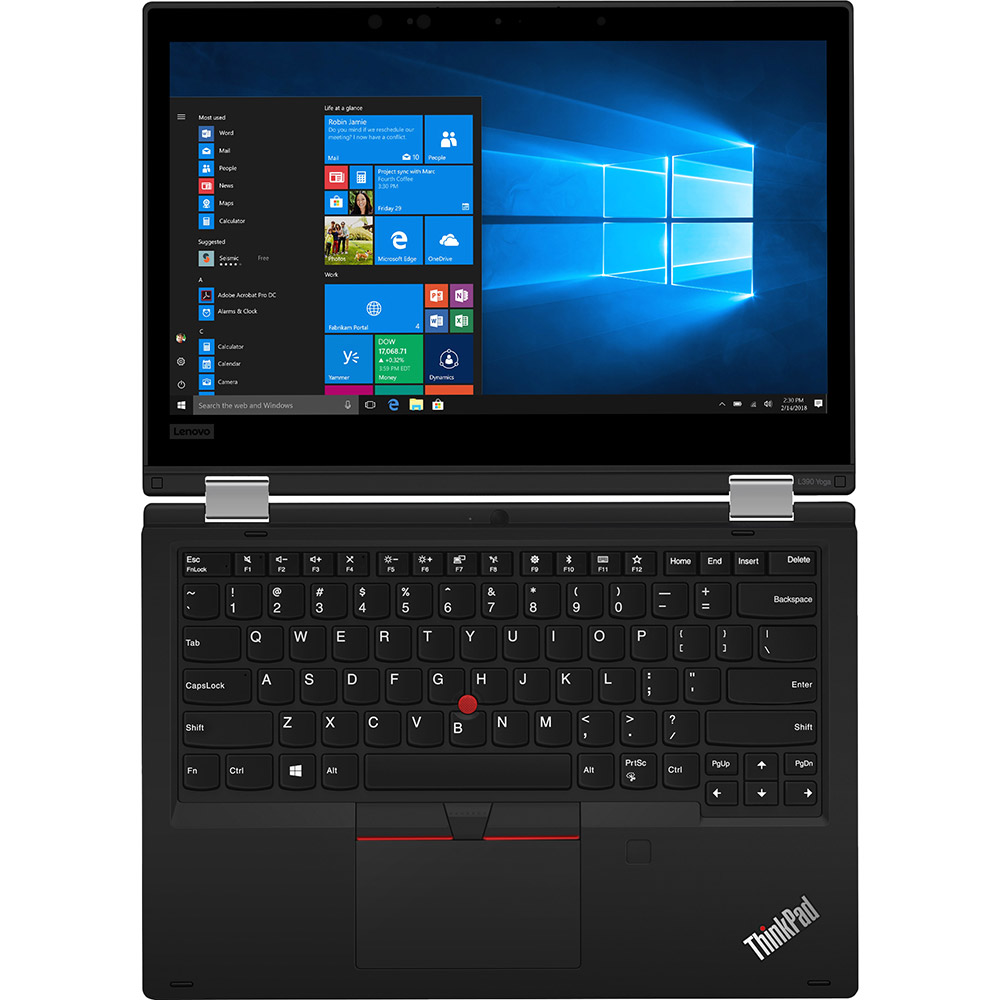 В Фокстрот Ноутбук LENOVO ThinkPad L390 Yoga Black (20NT001MRT)