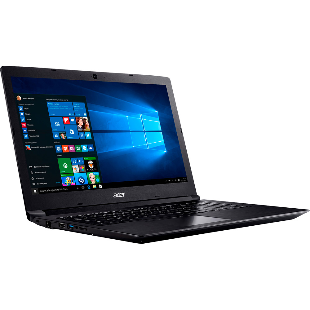 Ноутбук ACER Aspire 3 A315-53-P1WT Obsidian Black (NX.H38EU.102) Діагональ дисплея 15.6