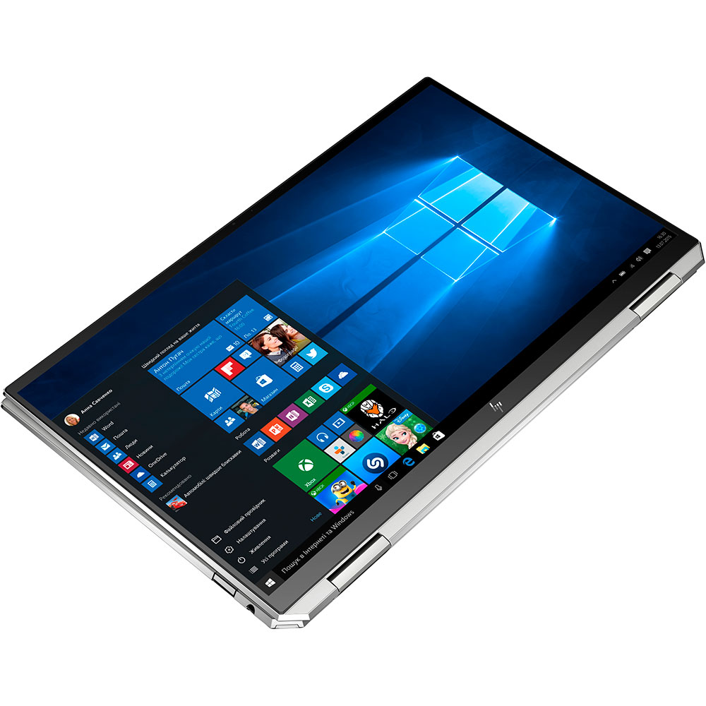 Зовнішній вигляд Ноутбук HP Spectre x360 Convertible 13-aw0002ur Silver (8KZ31EA)