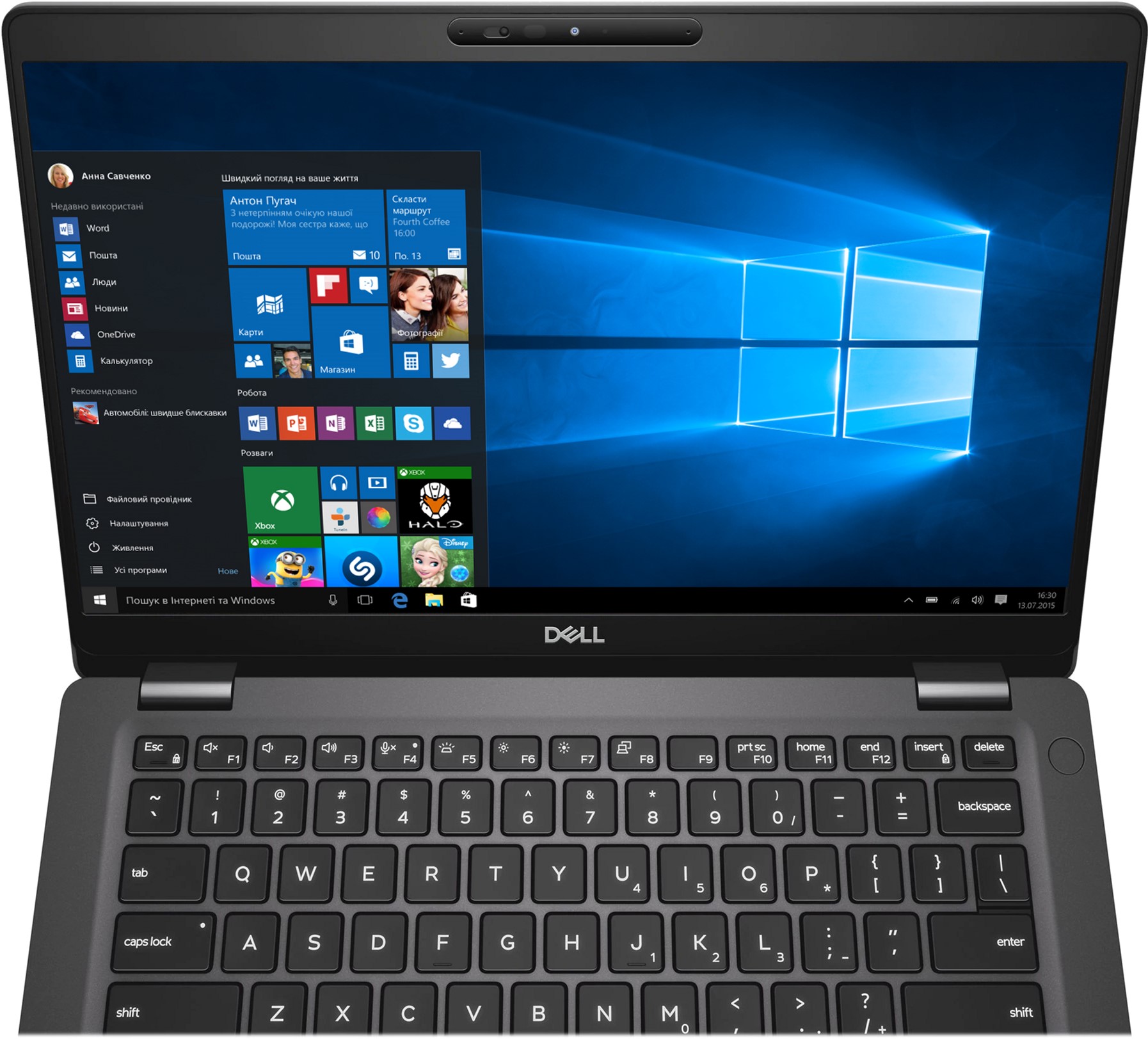 Зовнішній вигляд Ноутбук Dell Latitude 5300 Black (N116L530013ERC_W10)