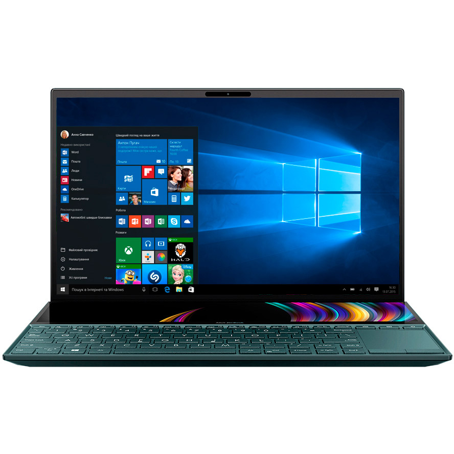 Ноутбук ASUS ZenBook Duo UX481FL-BM067T Celestial Blue (90NB0P61-M05510)