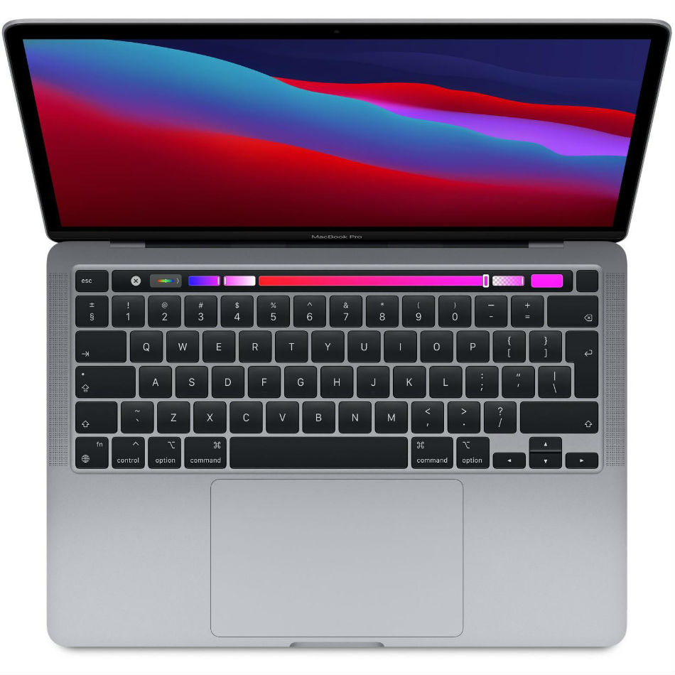 Ноутбук APPLE A2338 MacBook Pro 13' M1 256GB Grey 2020 (MYD82) Диагональ дисплея 13.3
