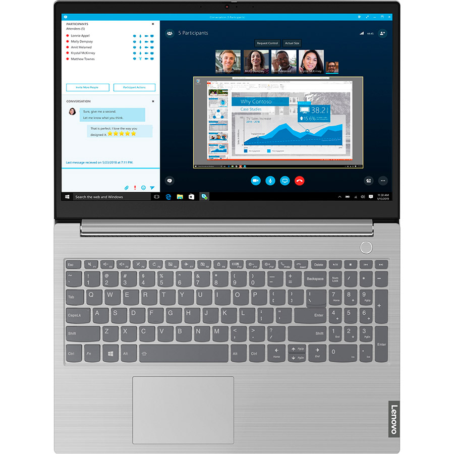 Ноутбук LENOVO ThinkBook 15p Mineral Grey (20V3000YRA) Частота оновлення екрана 60 Гц