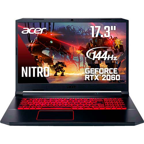 Ноутбук ACER Nitro 5 AN517-52-72NC Obsidian Black (NH.Q8KEU.00S)