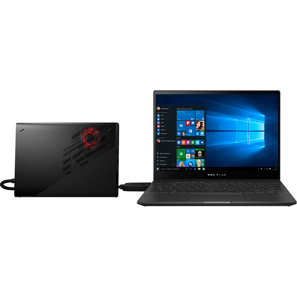 Ноутбук Asus ROG Flow X13 GV301QE-K6033R Off Black-Supernova Edition (90NR04H5-M03460) + ROG XG Mobile (RTX 3080) Діагональ дисплея 13.4