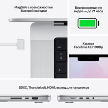 Ноутбук APPLE MacBook Pro M1 Pro 16" 512GB Silver 2021 (MK1E3UA/A)