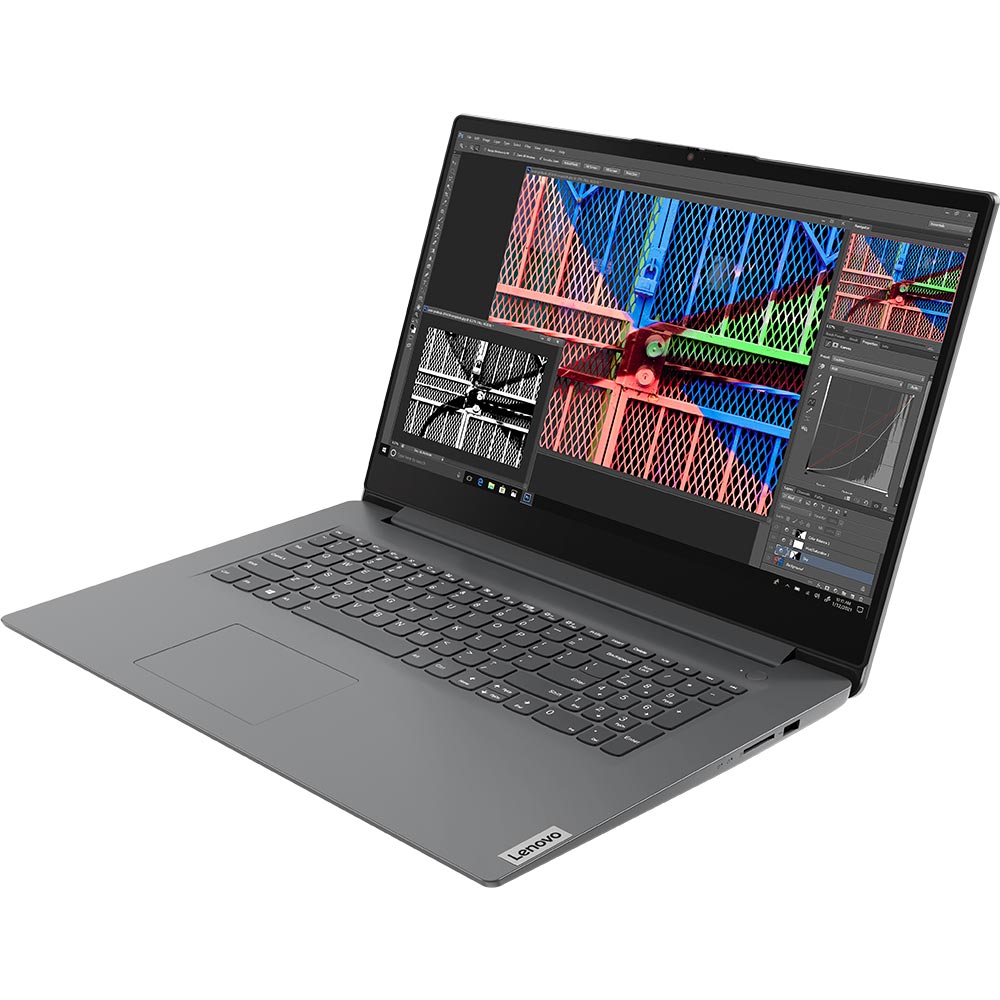 Зовнішній вигляд Ноутбук LENOVO V17 G2 ITL Iron Grey (82NX00DQRA)