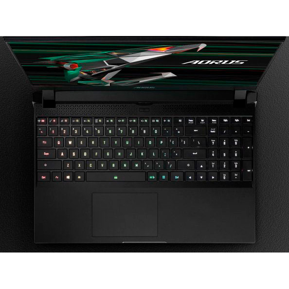 Зовнішній вигляд Ноутбук GIGABYTE AORUS 15P Black (XD-73RU324SH)