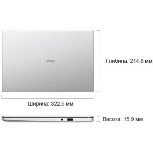 Фото 19 Ноутбук HUAWEI MateBook D14 Mystic Silver (53012HWR)