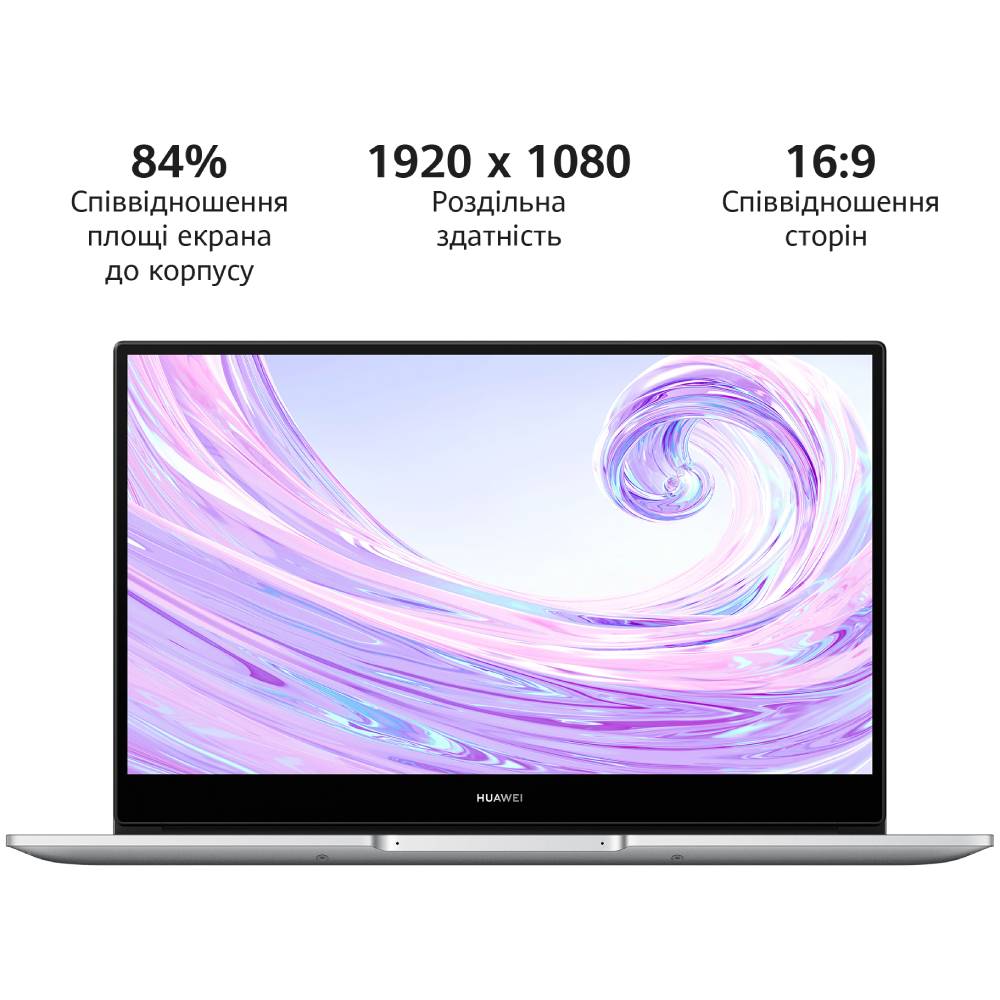 Фото 15 Ноутбук HUAWEI MateBook D14 Mystic Silver (53012HWR)