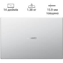 Ноутбук HUAWEI MateBook D14 Mystic Silver (53012HWR)