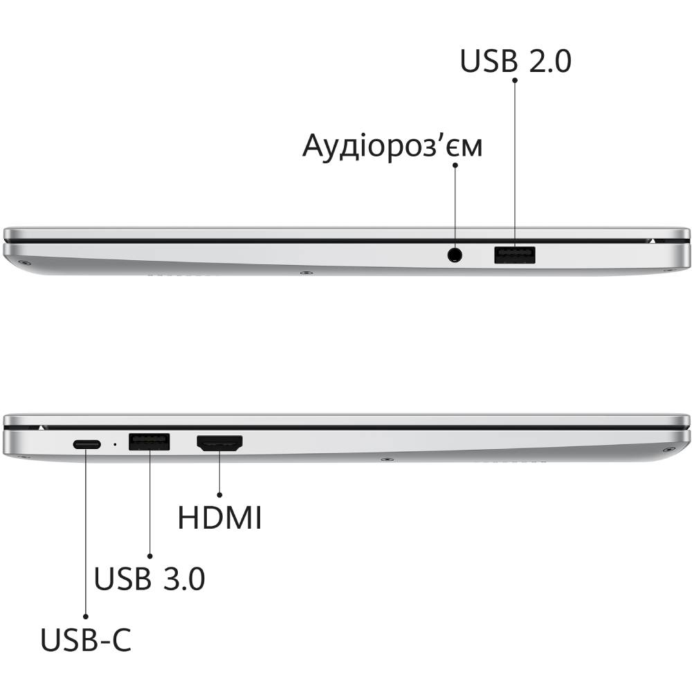 В Фокстрот Ноутбук HUAWEI MateBook D14 Mystic Silver (53012HWR)