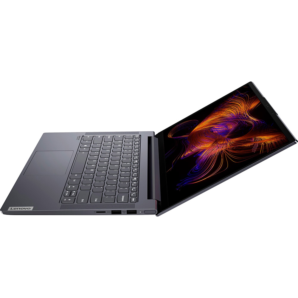 Зовнішній вигляд Ноутбук LENOVO Yoga Slim 7 14ITL05 Slate Grey (82A300KRRA)