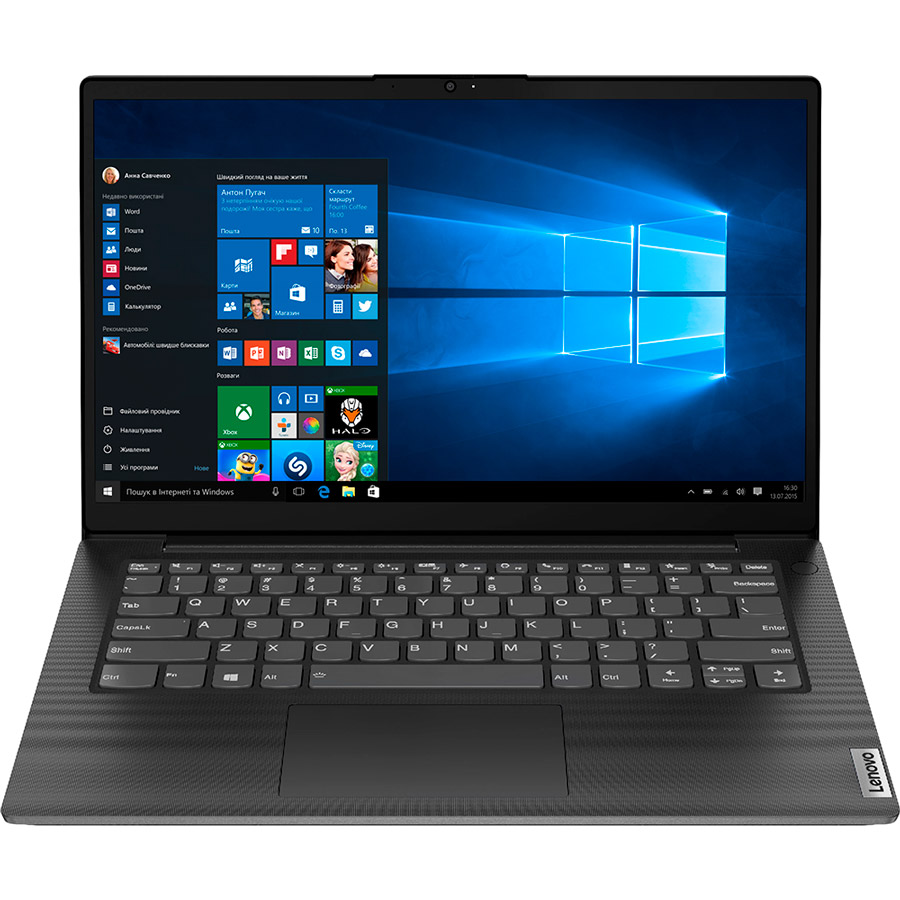 Ноутбук LENOVO V14 GEN2 ITL Black (82KA001QRA)