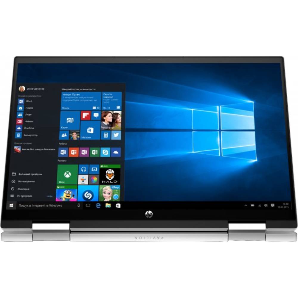 Ноутбук HP Pavilion x360 Convertible 14-dy0023ua Silver (464H6EA) Тип матриці IPS