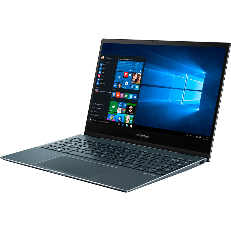Внешний вид Ноутбук ASUS Zenbook Flip 13 UX363JA-EM187T Pine Grey (90NB0QT1-M000C0)