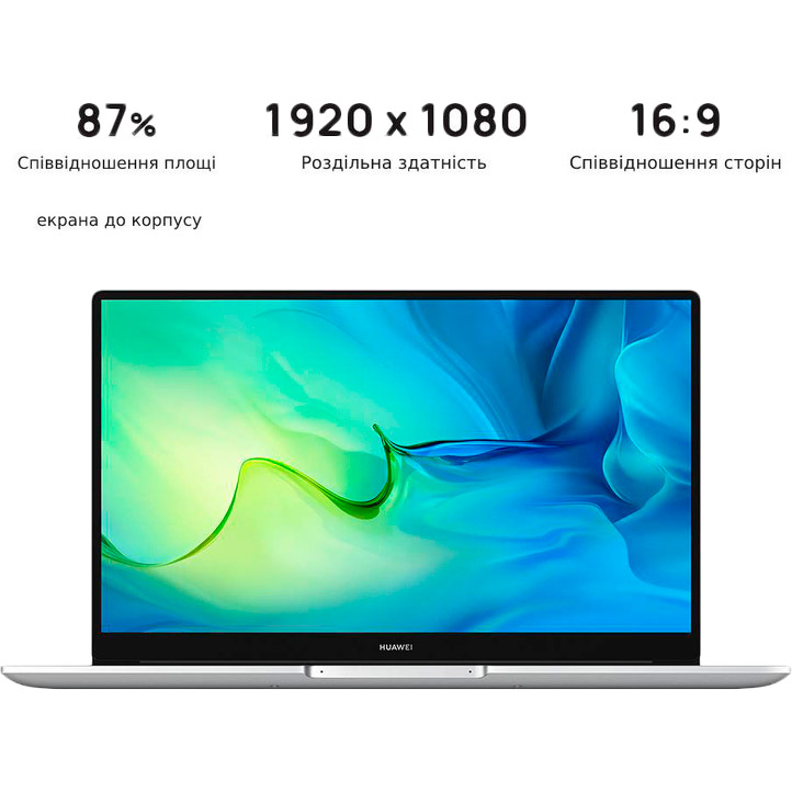 Фото Ноутбук HUAWEI MateBook D15 Mystic Silver (53012TRE)