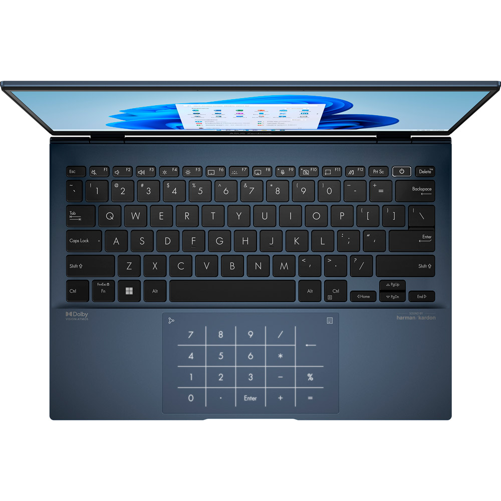 Зовнішній вигляд Ноутбук ASUS Zenbook S 13 OLED UM5302TA-LX566W Ponder Blue (90NB0WA1-M00TU0)