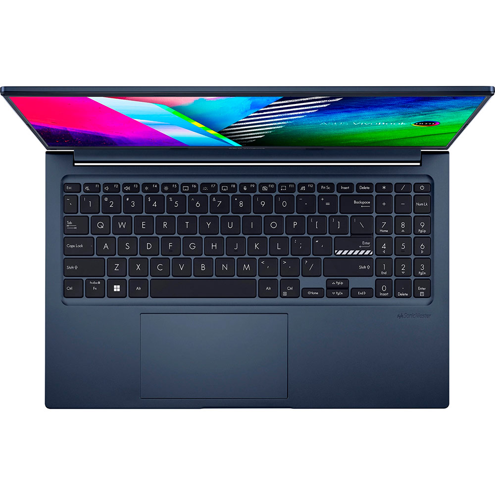 Зовнішній вигляд Ноутбук ASUS Vivobook 15X OLED M1503IA-L1038 Quiet Blue (90NB0Y61-M001E0)