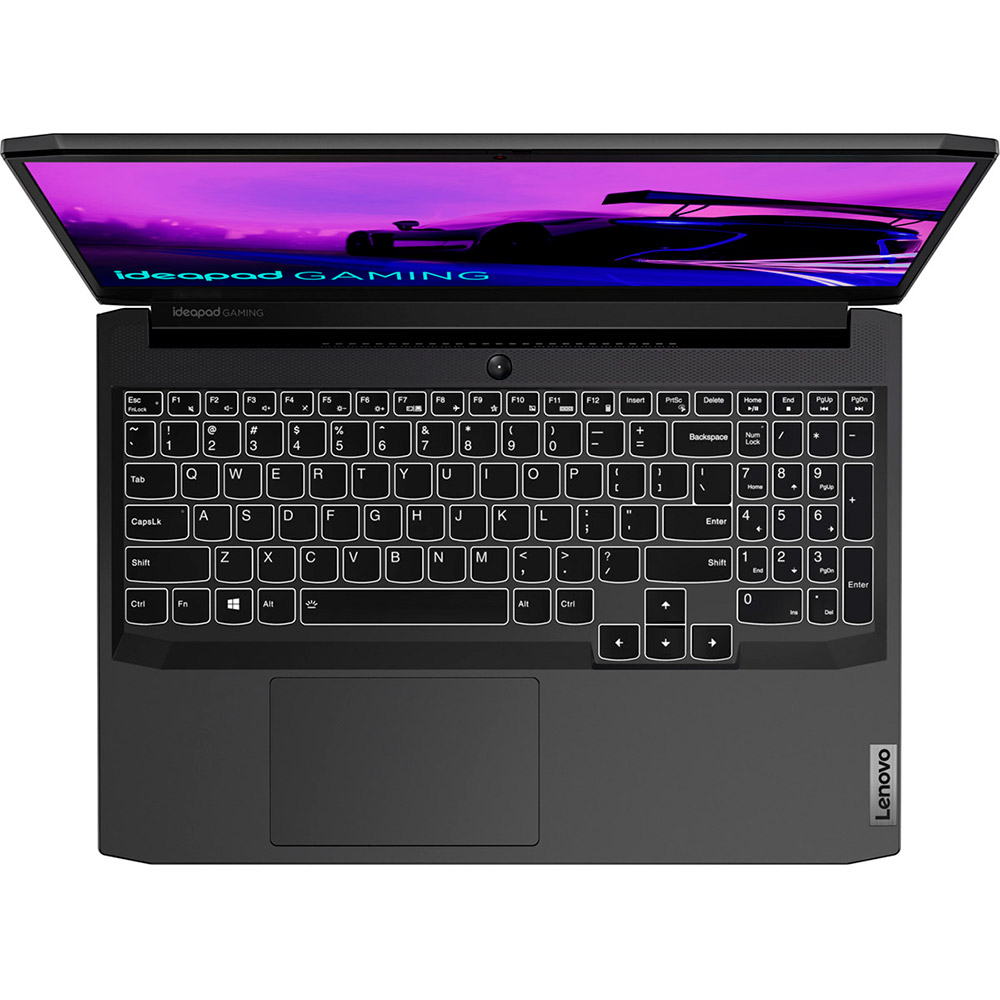 Зовнішній вигляд Ноутбук Lenovo IdeaPad Gaming 3 15IHU6 Shadow Black (82K101FHRA)