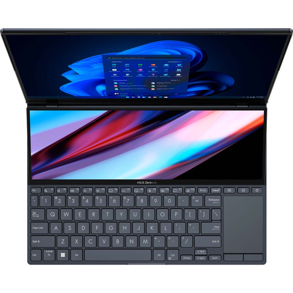 Внешний вид Ноутбук ASUS ZenBook Pro 14 Duo OLED UX8402ZE-M3089X Tech Black (90NB0X82-M006N0)