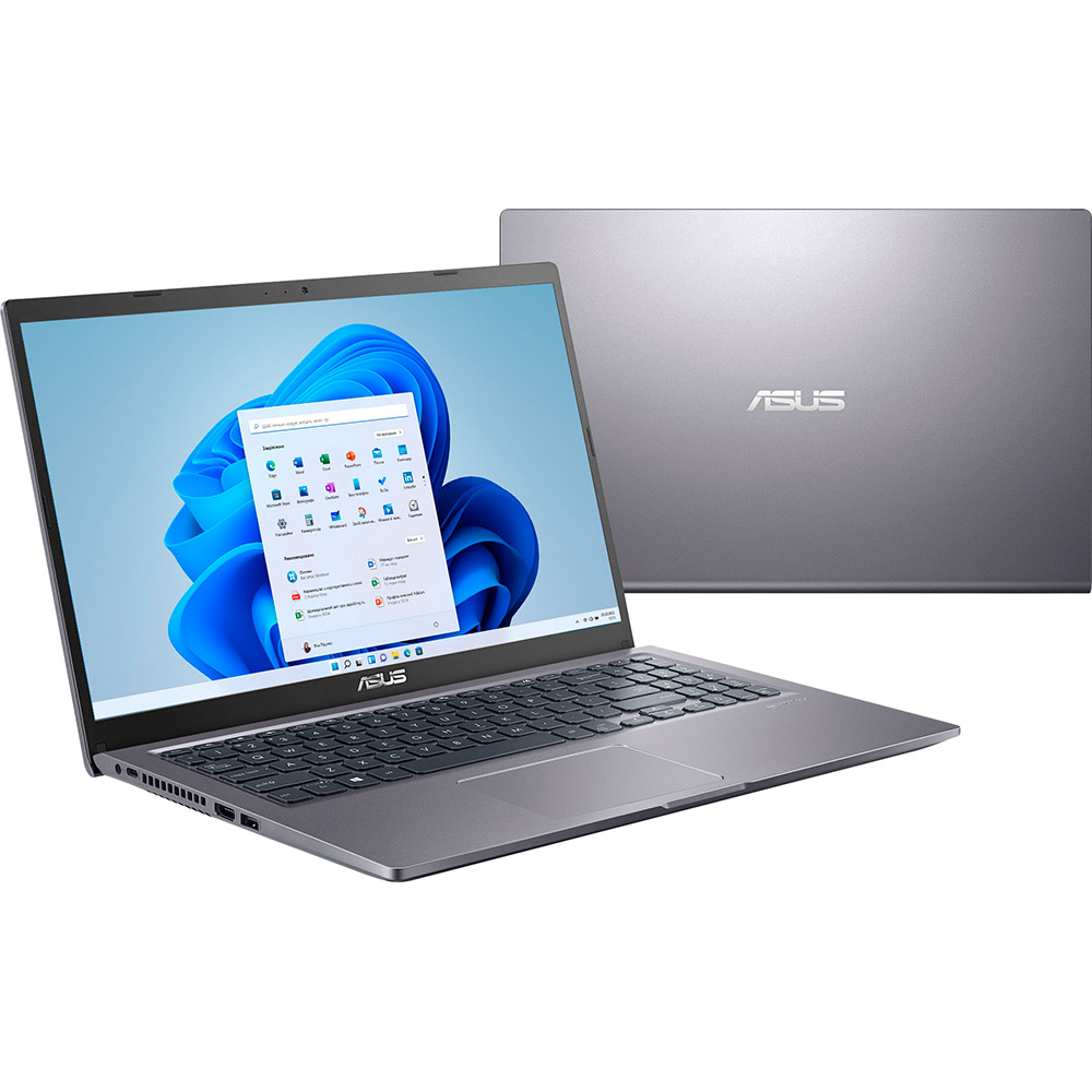 Зовнішній вигляд Ноутбук ASUS X515JA-BR3971W Slate Grey (90NB0SR1-M02XX0)