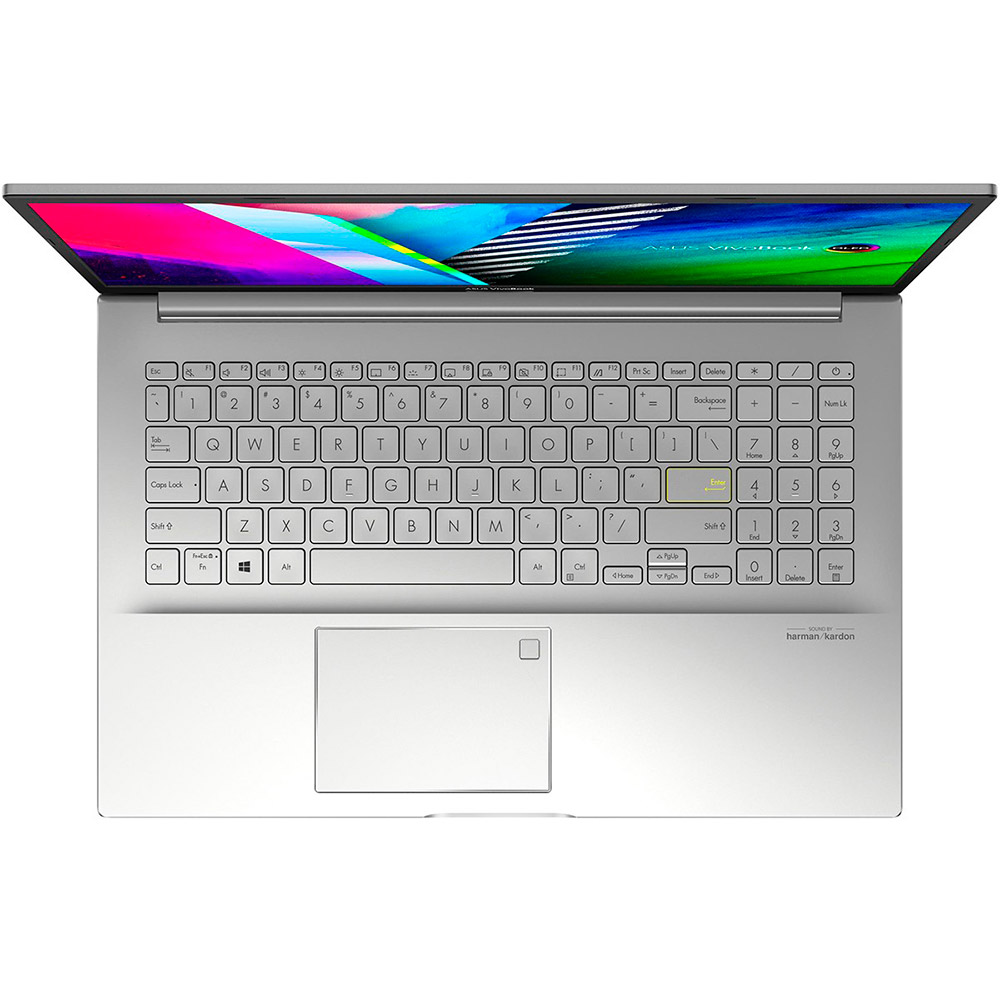 Зовнішній вигляд Ноутбук ASUS Vivobook 15 OLED K513 K513EA-L13442 Transparent Silver (90NB0SG2-M019M0)