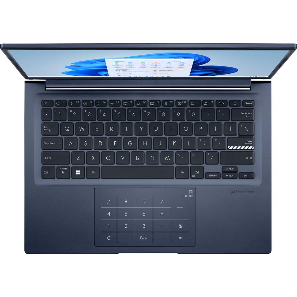 Внешний вид Ноутбук ASUS Vivobook 14X OLED X1403ZA-KM100W Quiet Blue (90NB0WQ2-M00C00)