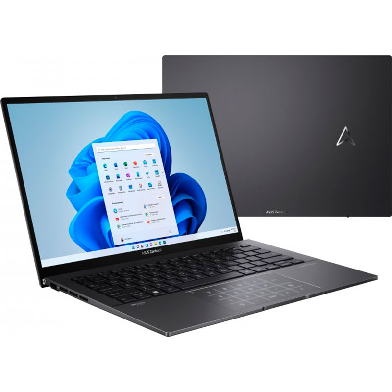Внешний вид Ноутбук ASUS Zenbook 14 OLED UM3402YA-KM175W Jade Black (90NB0W95-M00D30)