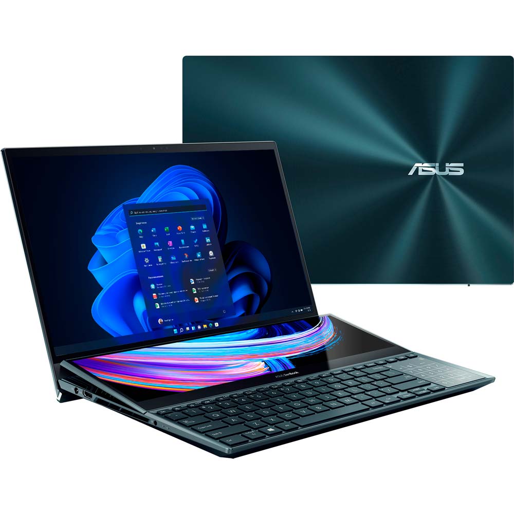 Зображення Ноутбук ASUS ZenBook Pro Duo 15 OLED UX582ZM-H2064X Celestial Blue (90NB0VR1-M003N0)