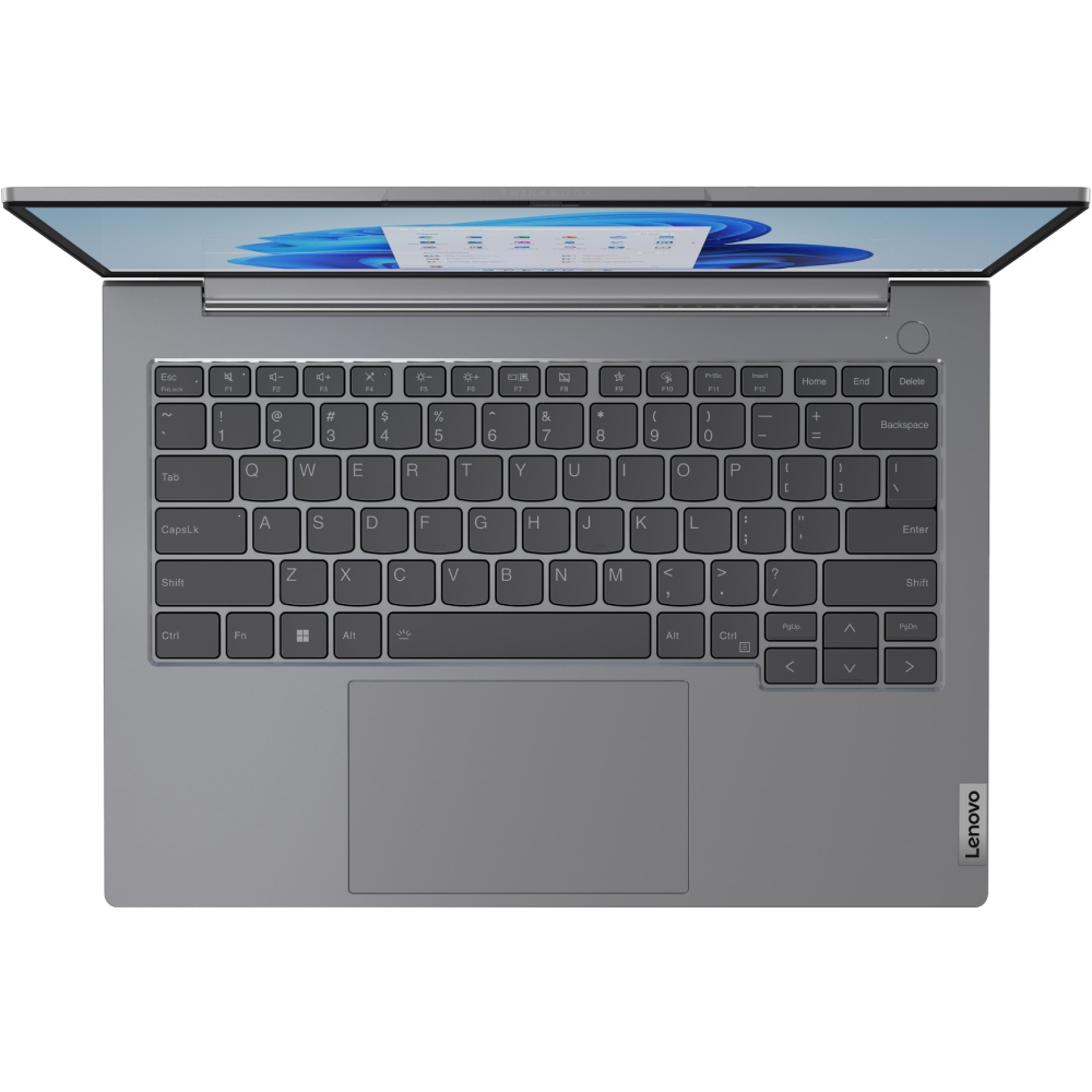 Зовнішній вигляд Ноутбук Lenovo ThinkBook 14 G6 IRL Arctic Grey (21KG0062RA)