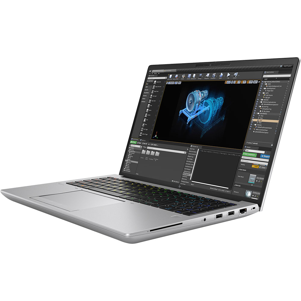 Зовнішній вигляд Ноутбук HP ZBook Fury 16 G10 Silver (7B623AV_V5)