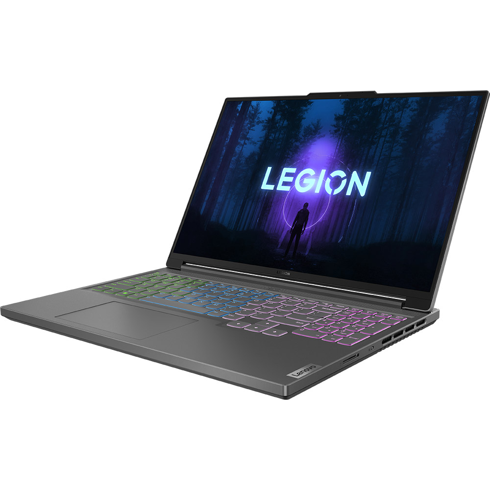 Зовнішній вигляд Ноутбук LENOVO Legion Slim 5 16IRH8 Storm Grey (82YA00E6RA)