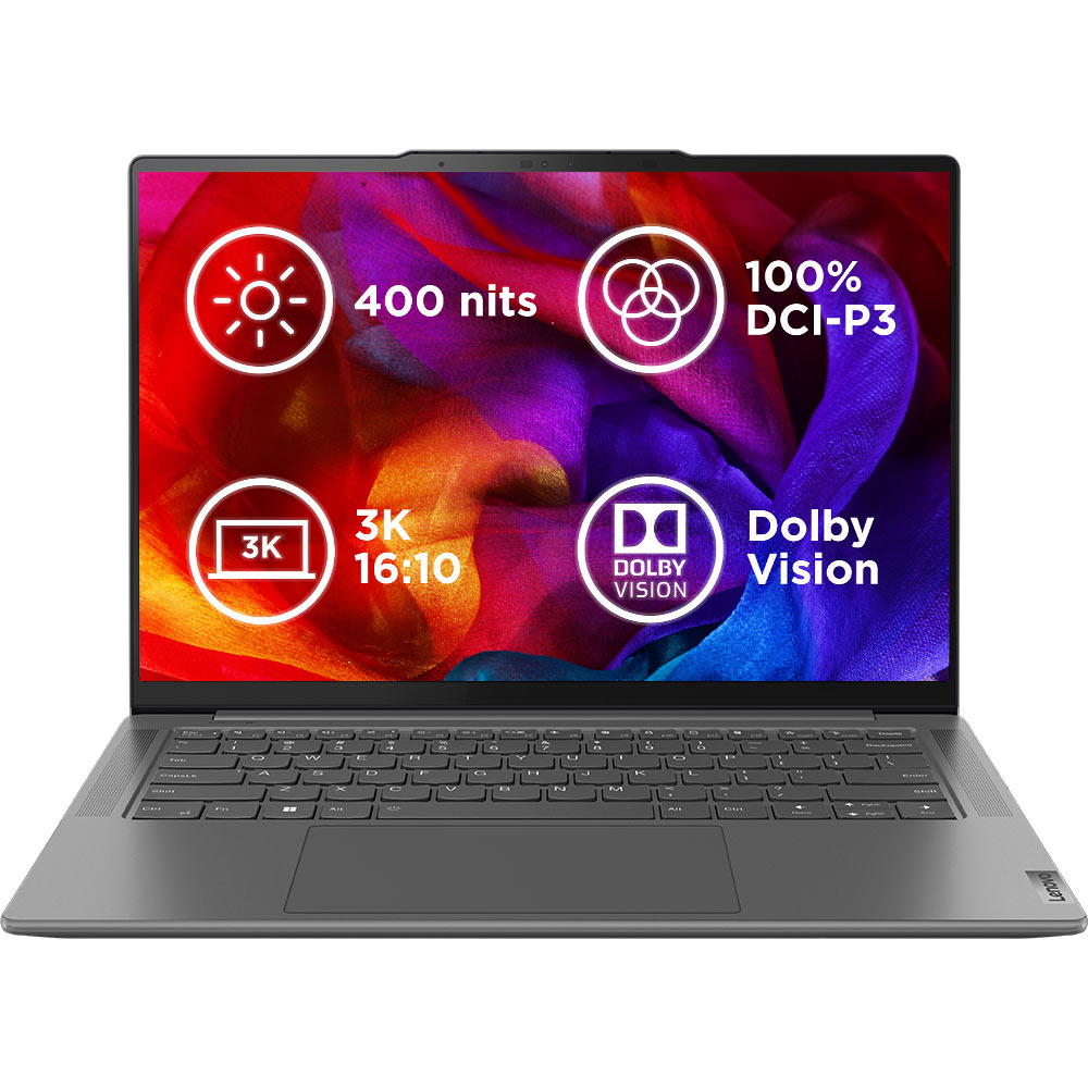 Ноутбук LENOVO Yoga Pro 7 14APH8 Storm Grey (82Y8003KRA) Тип матриці IPS