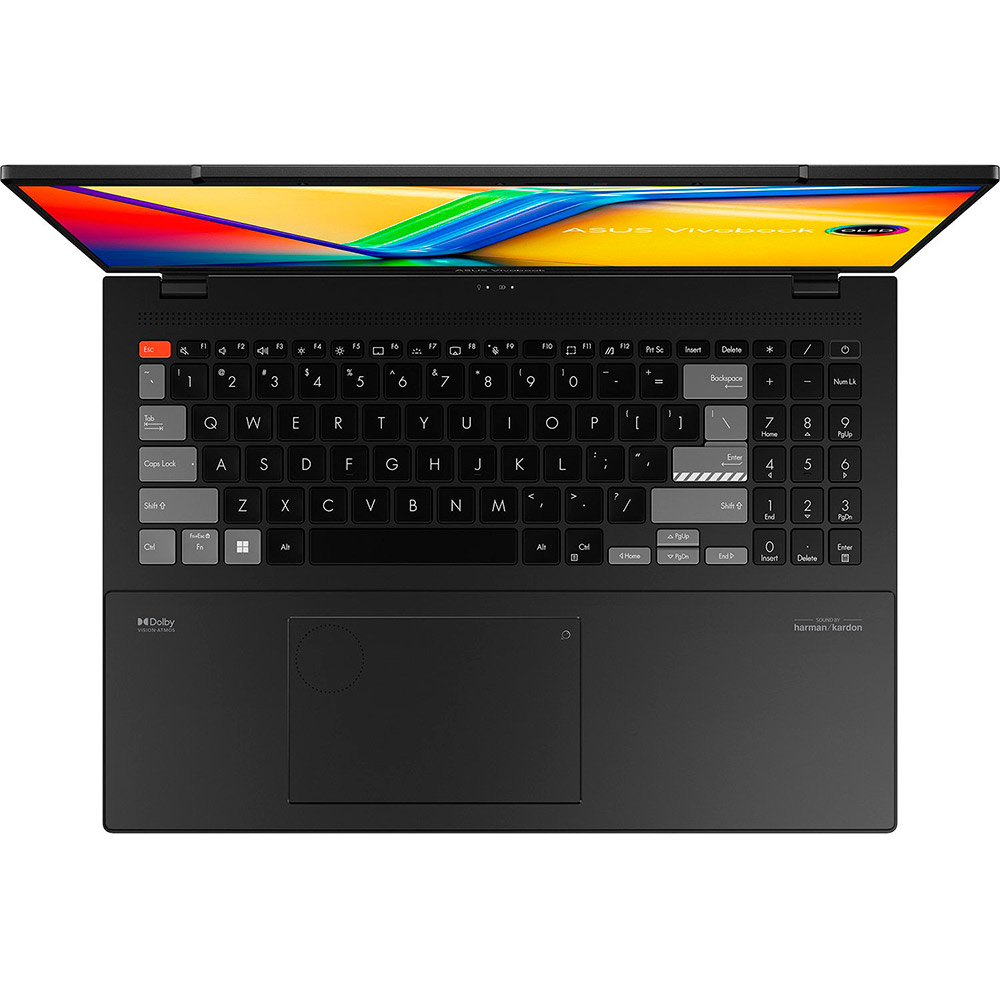 Внешний вид Ноутбук Asus Vivobook Pro 16X OLED K6604JV-MX076 Black (90NB1102-M00360)