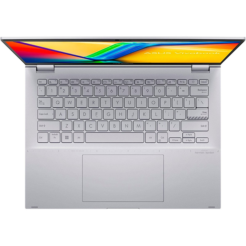 Зовнішній вигляд ASUS Vivobook S 14 Flip TP3402VA-LZ202W Cool Silver (90NB10W2-M007C0)