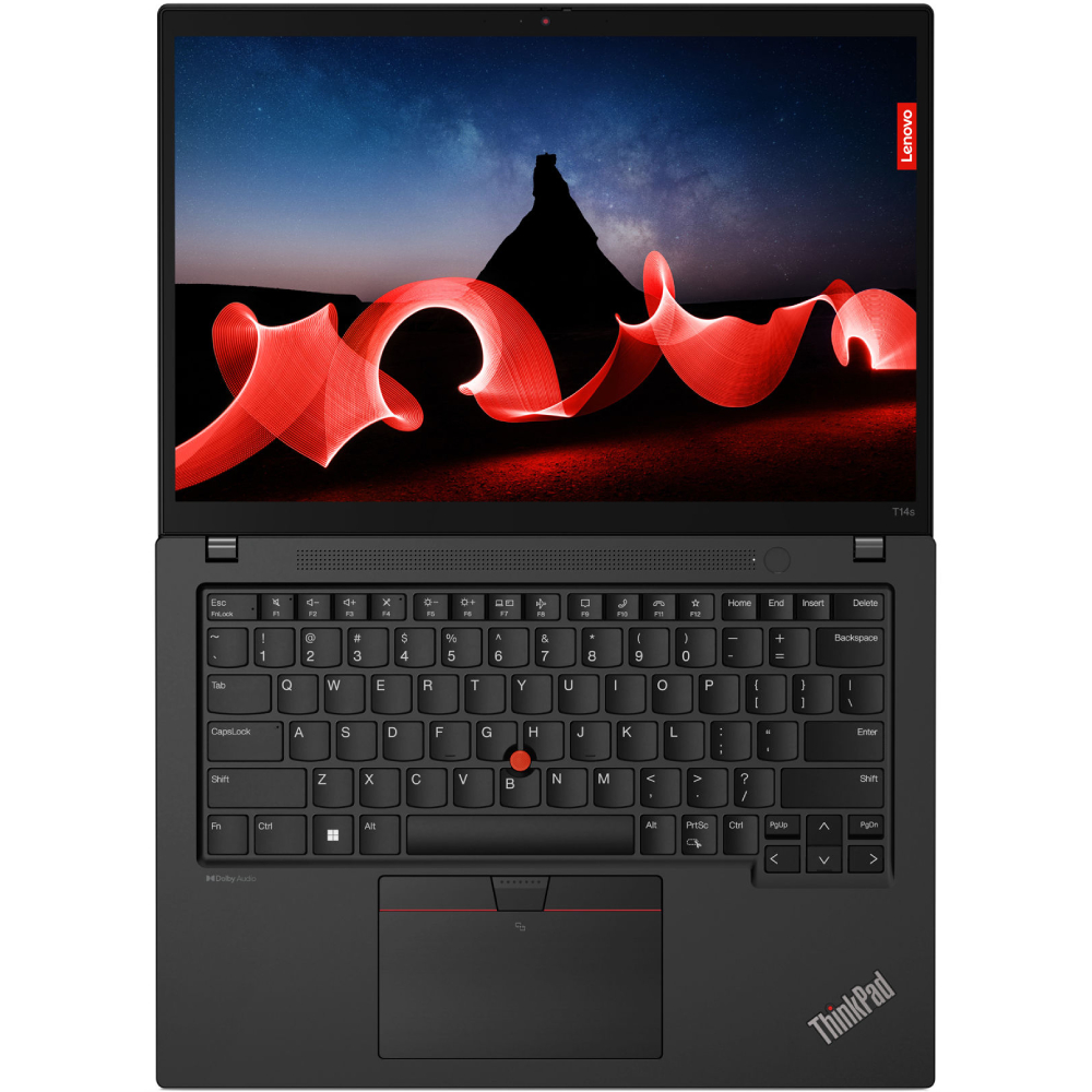 Фото Ноутбук Lenovo ThinkPad T14s Gen 4 Deep Black (21F9S0R300)