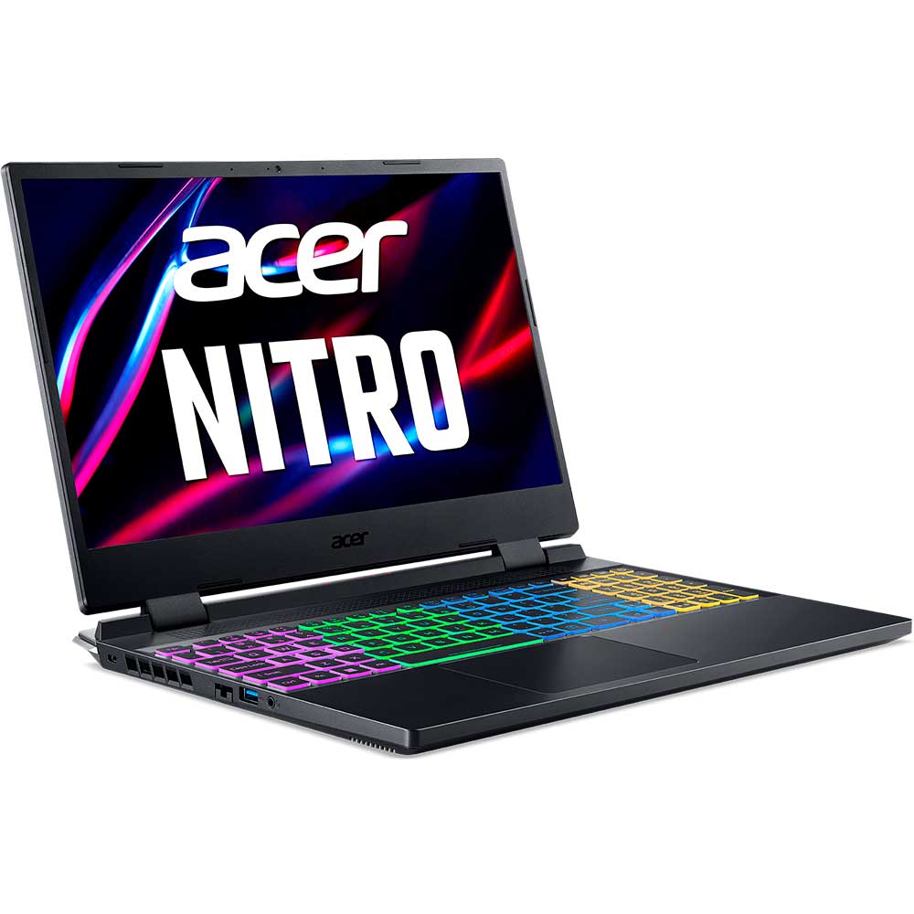 Зовнішній вигляд Ноутбук ACER Nitro 5 AN515-58-543N Obsidian Black (NH.QLZEU.00D)