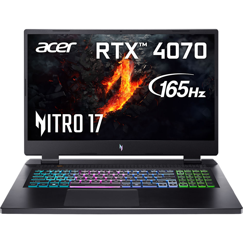 Ноутбук ACER Nitro 17 AN17-41-R1AE Obsidian Black (NH.QKNEU.008)