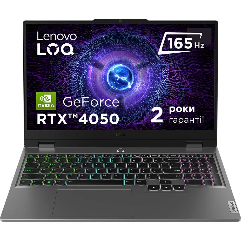Ноутбук LENOVO LOQ-15IRX9 Luna Grey (83DV00GXRA)