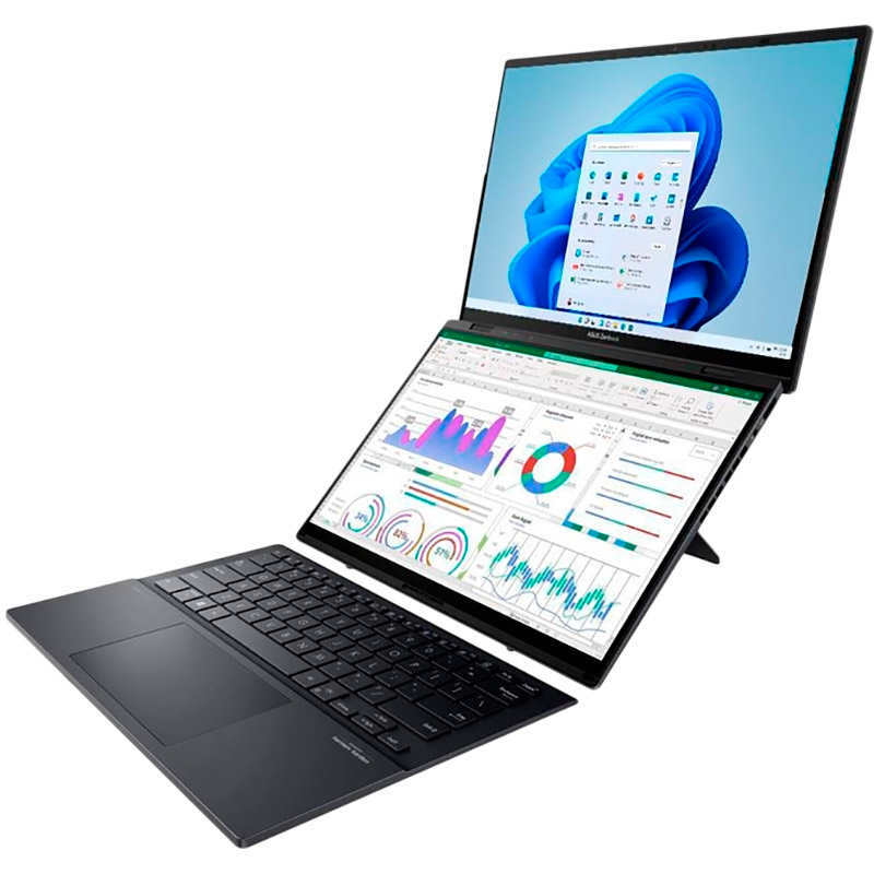 Изображение Ноутбук ASUS Zenbook Duo (2024) UX8406MA-QL048W Inkwell Gray (90NB12U1-M001S0)