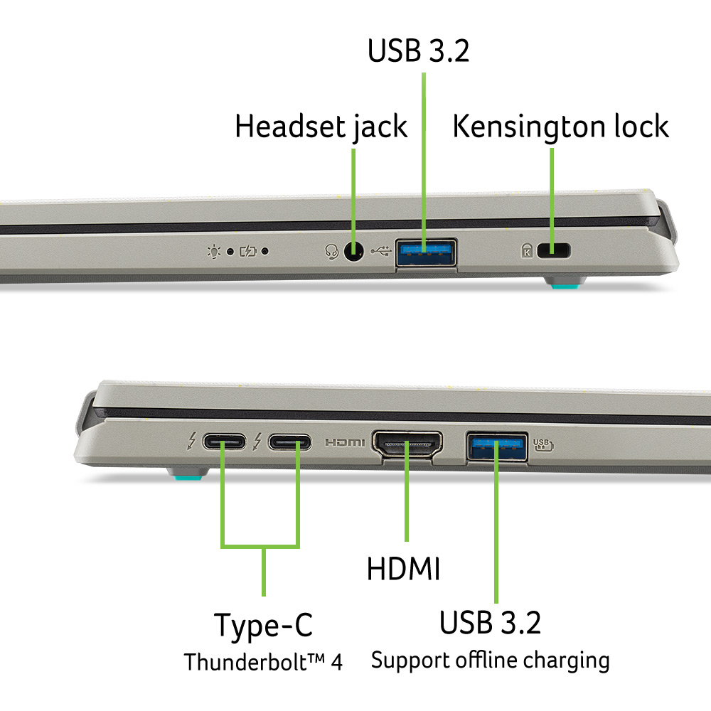 В Україні Ноутбук ACER Aspire Vero AV16-51P-56HX Metallic (NX.KV7EU.002)