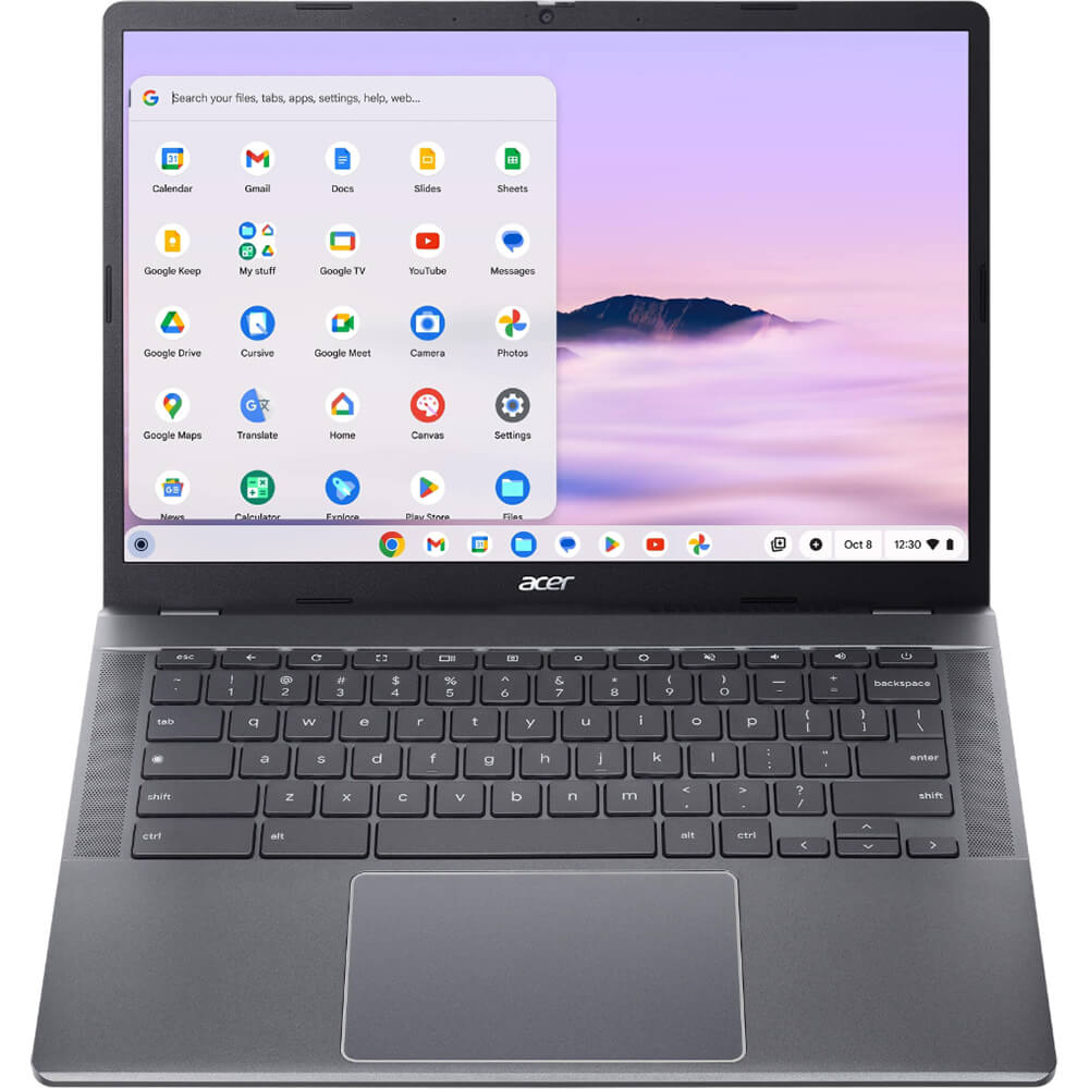 У Фокстрот Ноутбук ACER Chromebook Plus з Google AI 514 CB514-4HT-39X7 Steel Gray (NX.KV1EU.001)