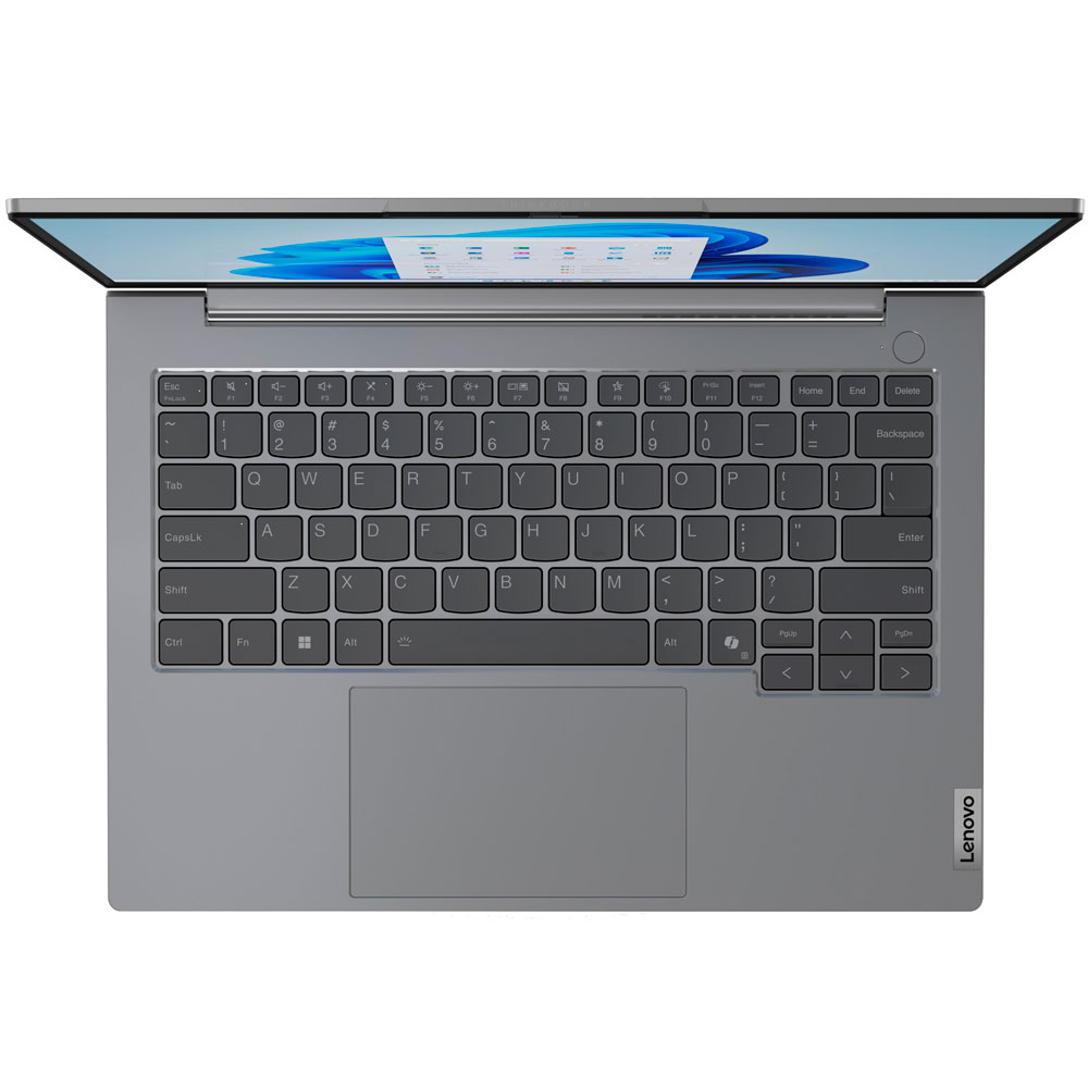 Зовнішній вигляд Ноутбук Lenovo ThinkBook 14 G7 IML Arctic Grey (21MR004HRA)