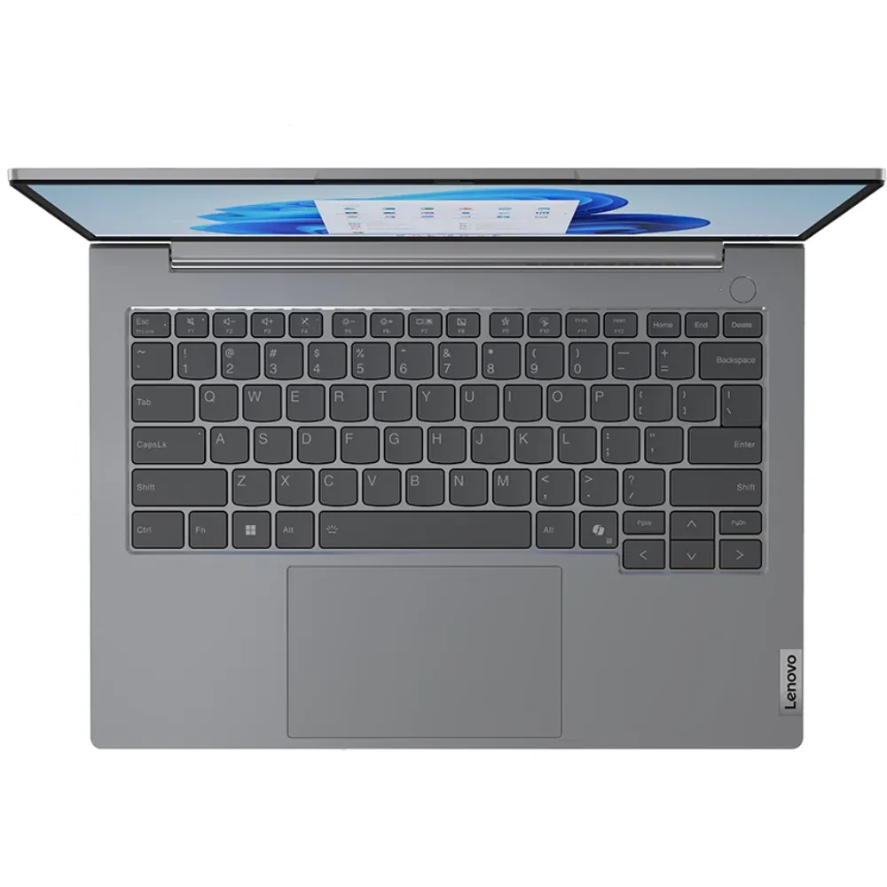 Зовнішній вигляд Ноутбук Lenovo ThinkBook 14 G7 IML Arctic Grey (21MR004WRA)