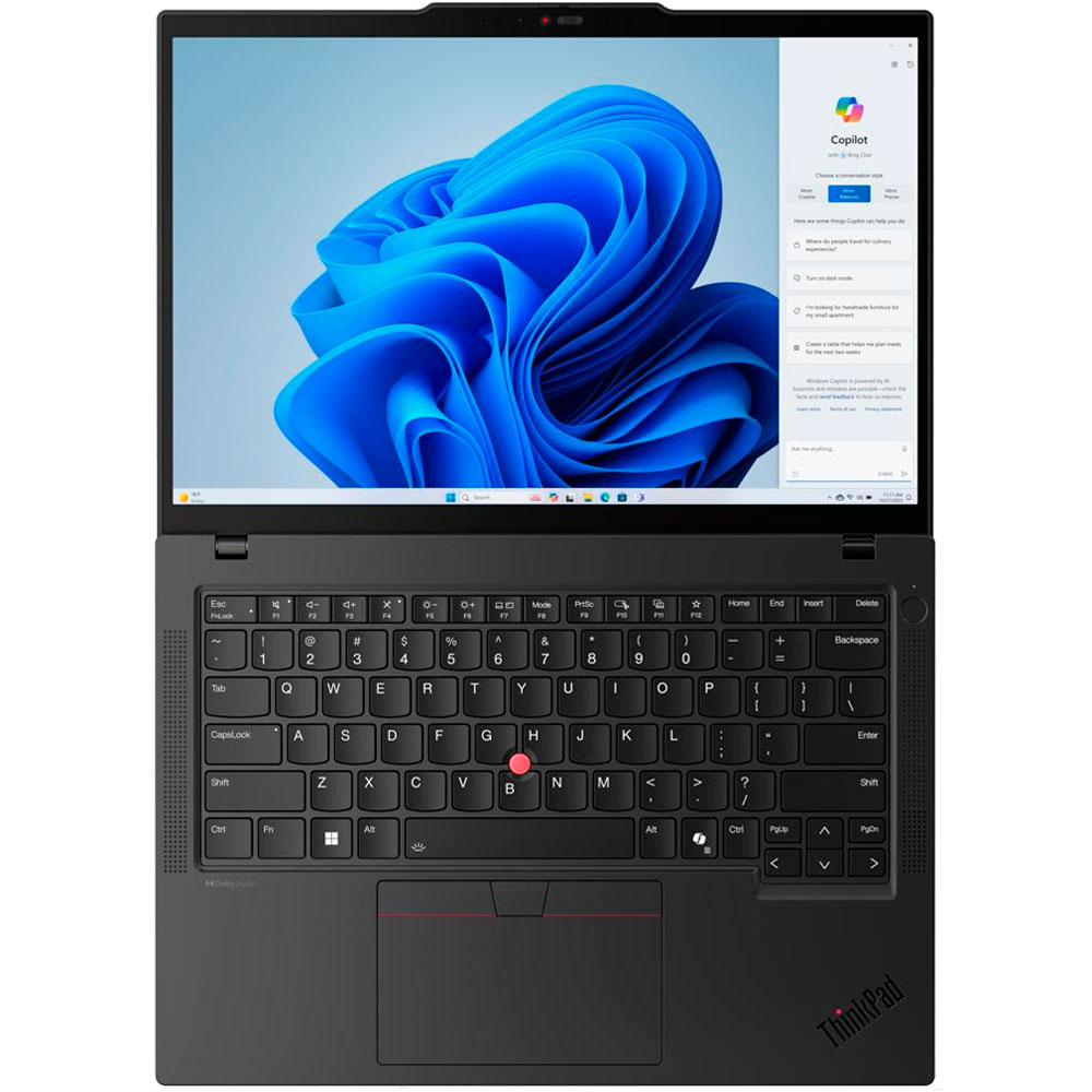 Зовнішній вигляд Ноутбук Lenovo ThinkPad T14 G5 T Black (21ML003TRA)