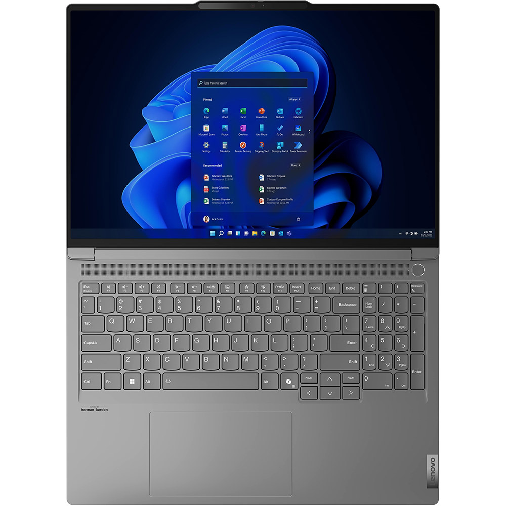 Зовнішній вигляд Ноутбук LENOVO ThinkBook 16p G5 IRX Storm Grey (21N50012RA)