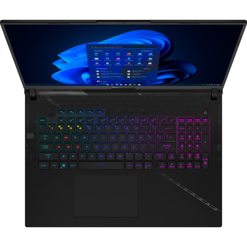 Зовнішній вигляд Ноутбук ASUS ROG Strix Scar 18 G834JZR-N6118X Black (90NR0IN2-M005K0)